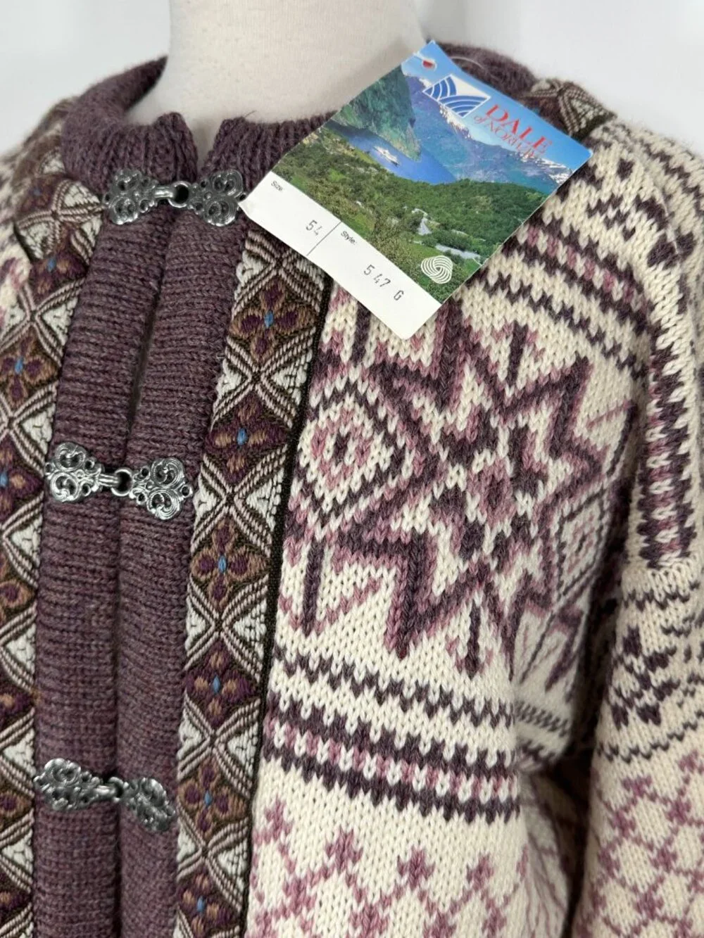 Vintage NWT Dale Of Norway Women’s Sz XL Heritage Sweater 100% Pure New Wool - Picture 4 of 14